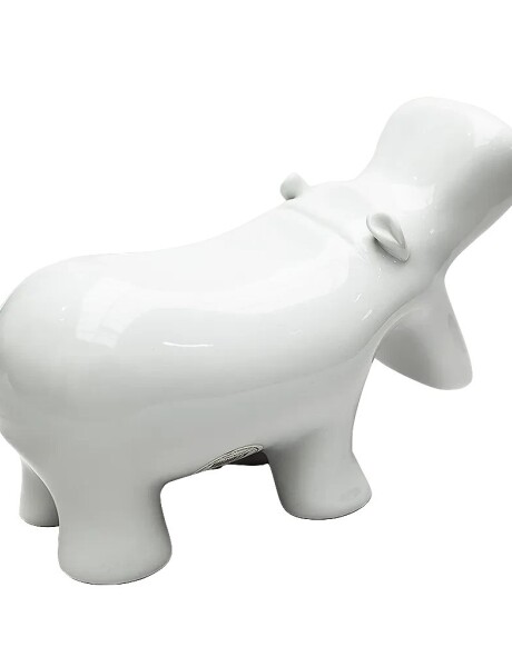 ADORNO ALCANCIA HIPOPOTAMO 28x12x18CM PORCELANA BLANCO ADORNO ALCANCIA HIPOPOTAMO 28x12x18CM PORCELANA BLANCO