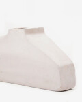 Jarrón Lahara de papel maché gris 16 cm Jarrón Lahara de papel maché gris 16 cm