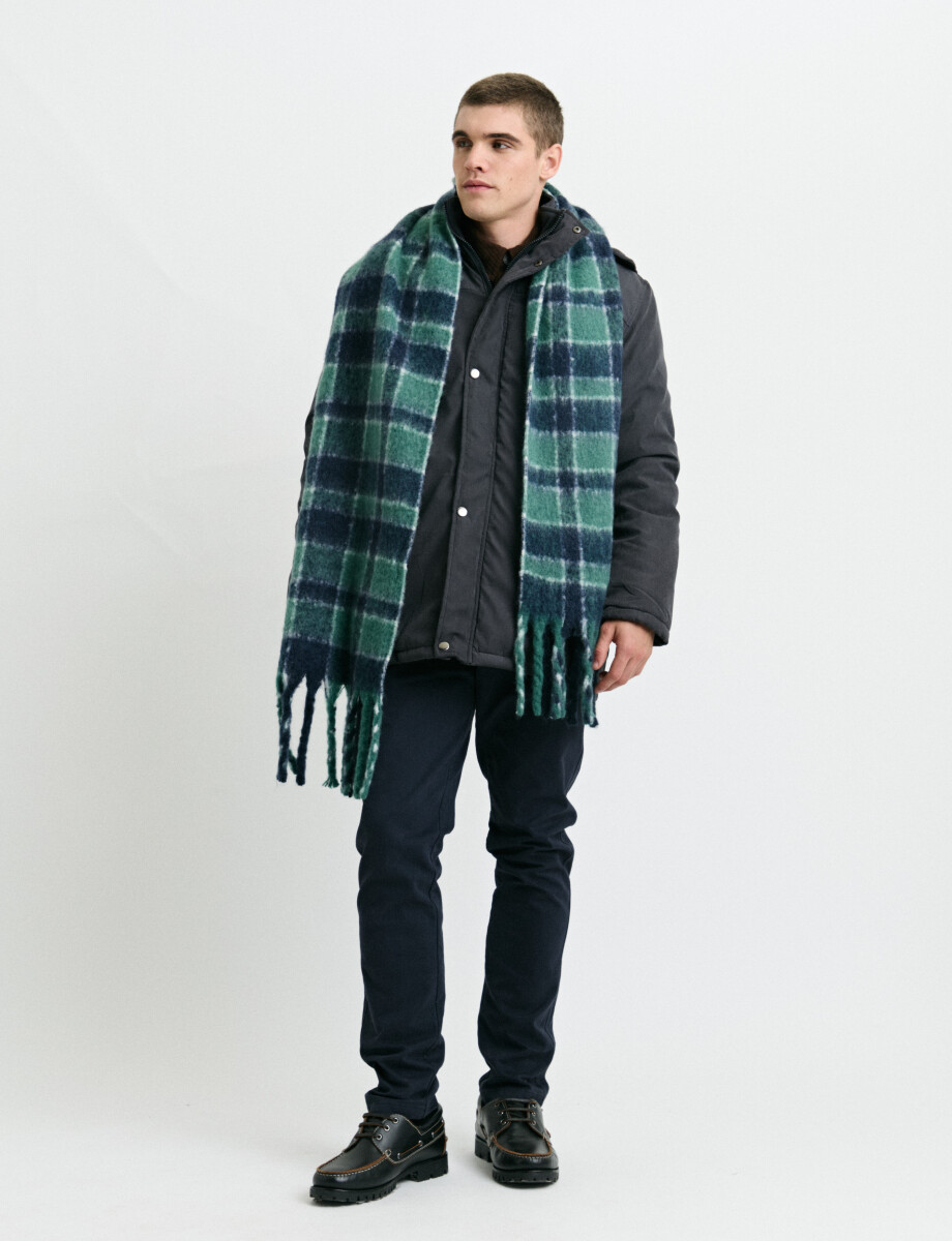 CAMPERA HARRINGTON LABEL - Azul Oscuro 