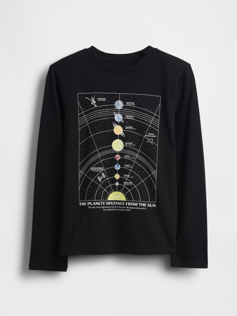 Remera Gráfico Niño - Black 22 
