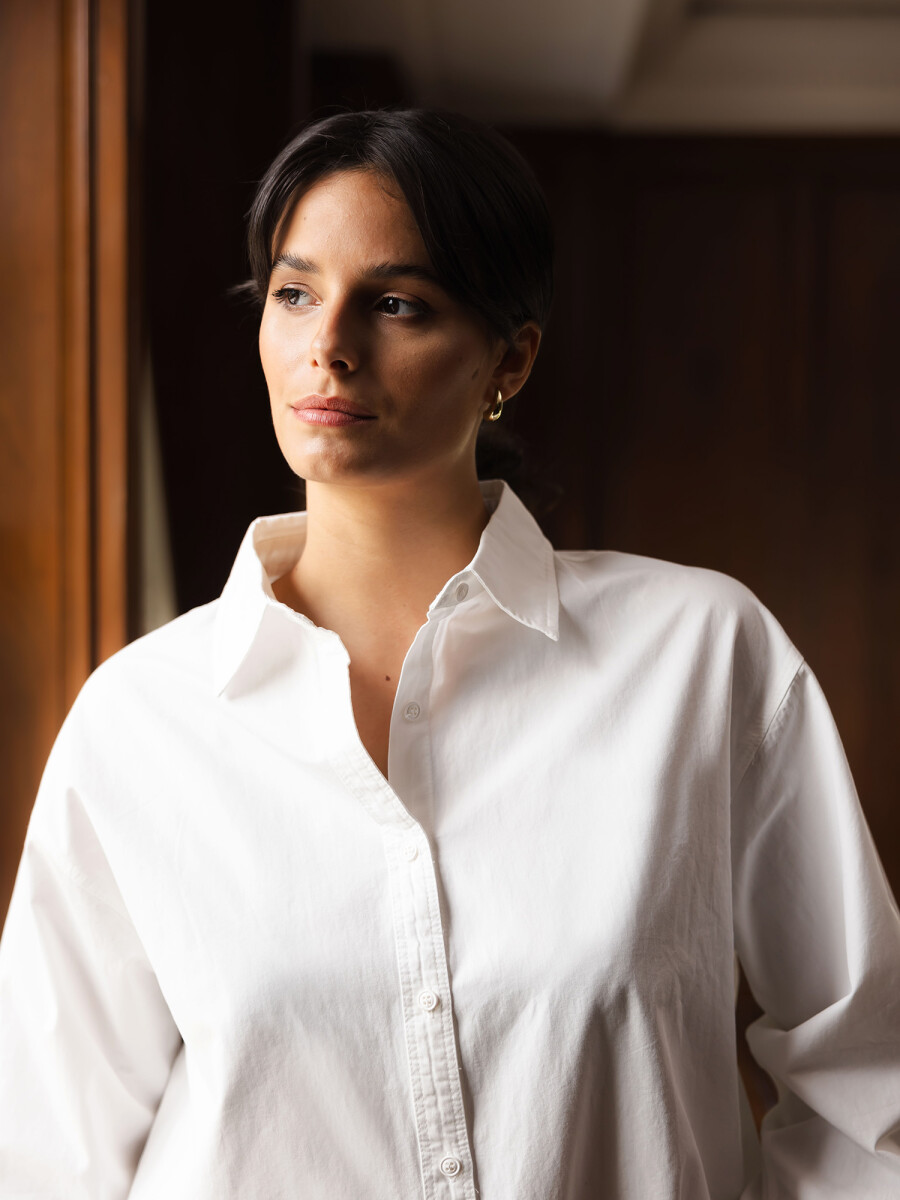 Camisa algodon Athenas - blanco 