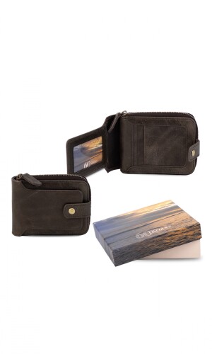 BILLETERA CUERO LORCA CHOCOLATE