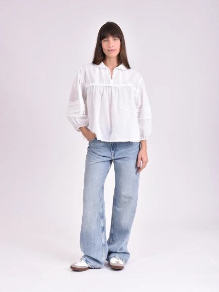 BLUSA LAUREL BLANCO