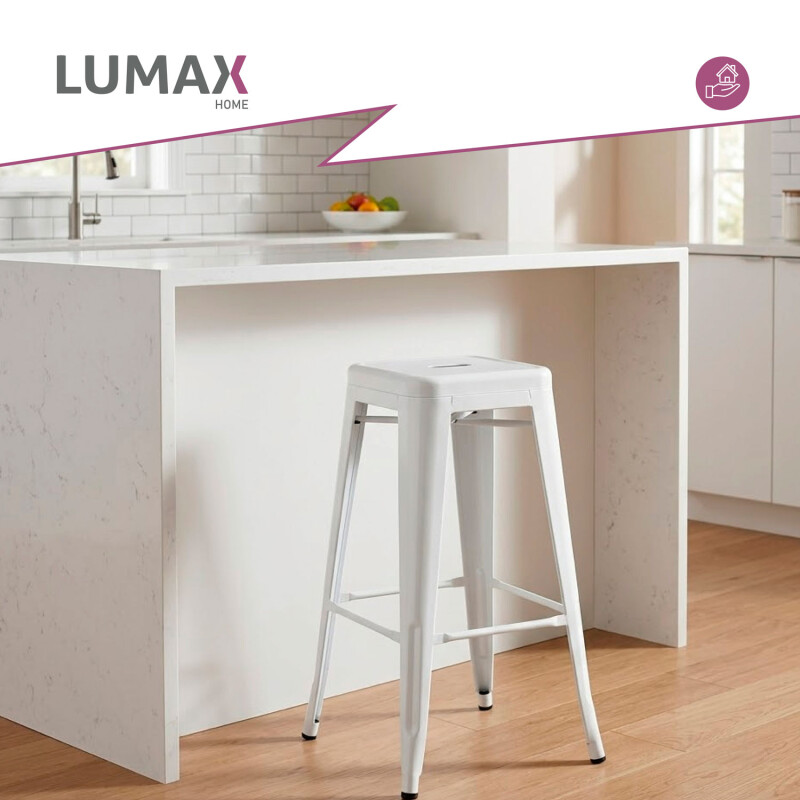 Taburete Tolix Hogar Pub Muebles Blanco