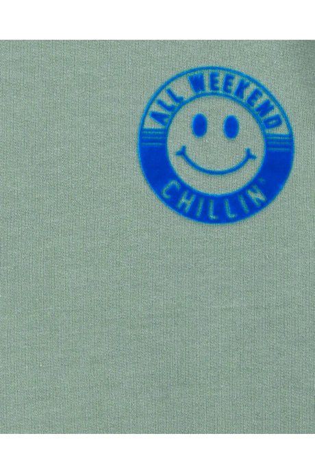 Buzo de algodón, estampa sonrisa Buzo de algodón, estampa sonrisa