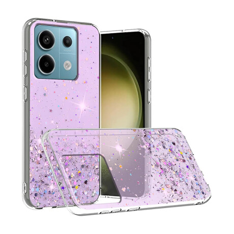 Protector Case TPU Glitter para Xiaomi Redmi Note 13 5G Lilac