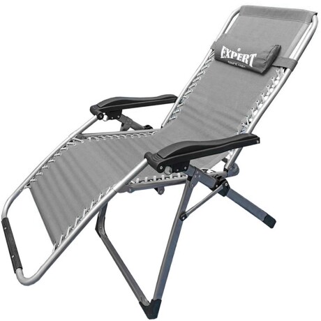 Silla Reposera Plegable Aluminio Alta Gama Playa Gris