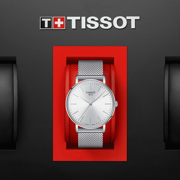 Reloj Tissot Everytime Gent en acero con esfera gris claro Reloj Tissot Everytime Gent en acero con esfera gris claro
