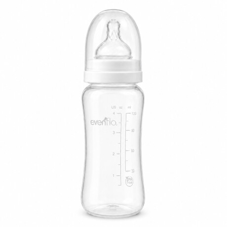 Mamadera Evenflo Contur Bebés 3-12M 240Ml Tetina Flujo Medio Blanco