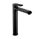 Griferia De Lavatorio Alto Linea Alassio Ii Aqualia Monocomando Negro Mate