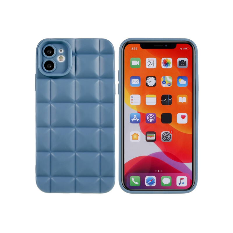 Protector iPhone 11 texturada color azul Protector Iphone 11 Texturada Color Azul