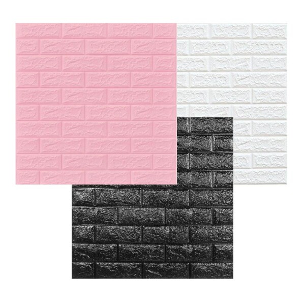 REVESTIMIENTO AUTO ADHESIVO 3D 70 X 77 CM X 3 MM - LADRILLO X 10 UNIDADES REVESTIMIENTO AUTO ADHESIVO 3D 70 X 77 CM X 3 MM - LADRILLO X 10 UNIDADES