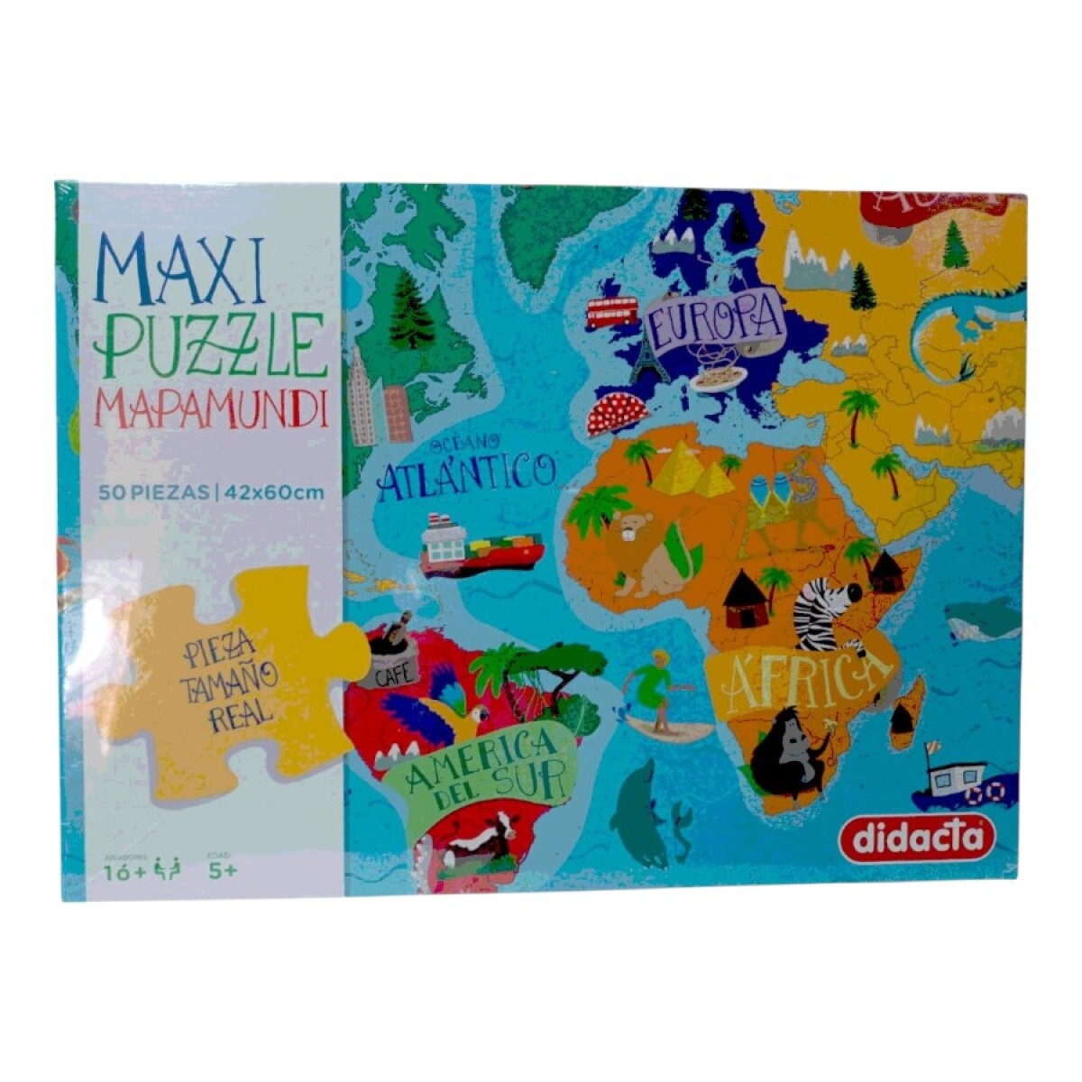 Maxi Puzzle Mapamundi Didacta 