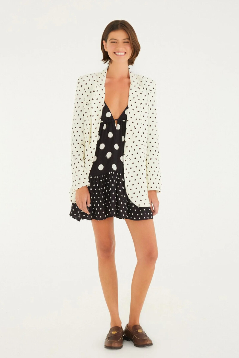 VESTIDO LUNARES Negro