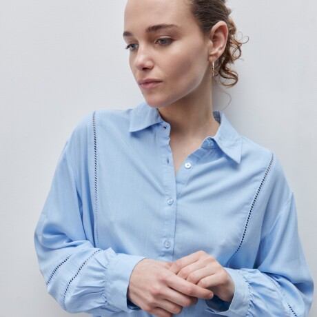 CAMISA YUKA Celeste