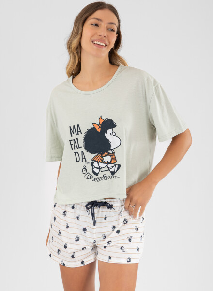 Pijama mafalda Gris melange