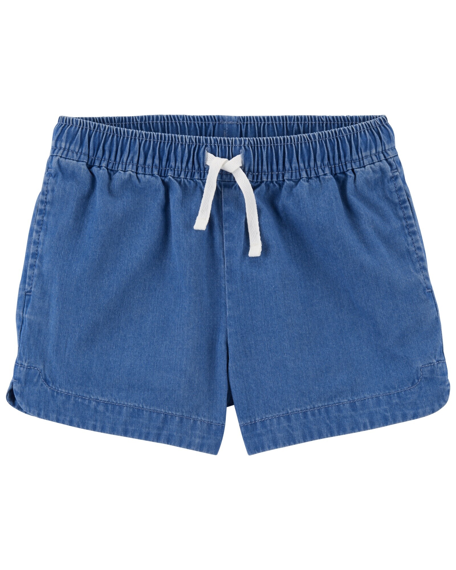 Short de chambray de algodón con cordón 0
