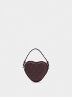 Mini Bolso De Mano Corazón burdeos
