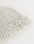 Gorro Cute Gorro Con Moño - Gris Claro