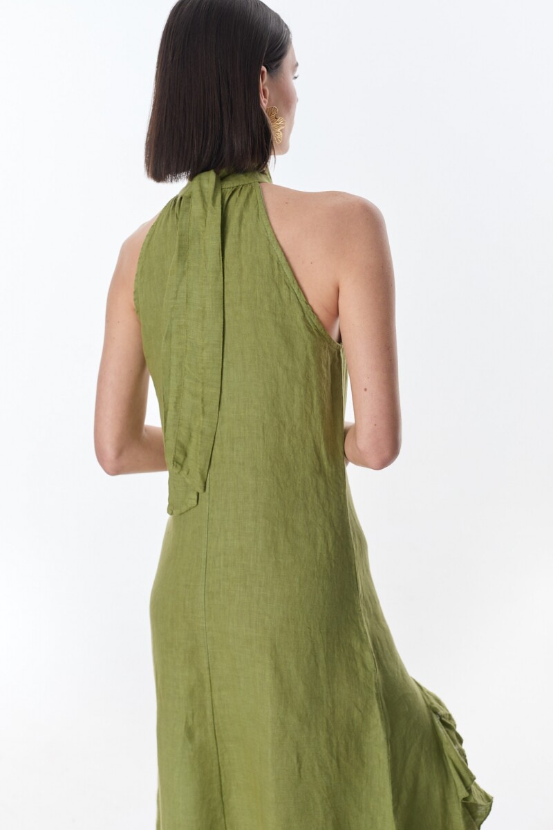 Vestido Lirio Verde Militar