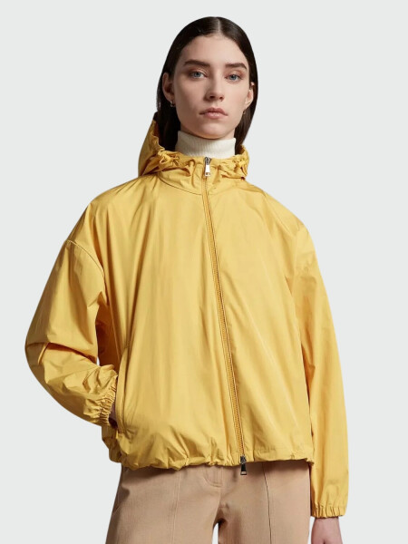 Campera de nylon impermeable con capucha, tyx Amarillo