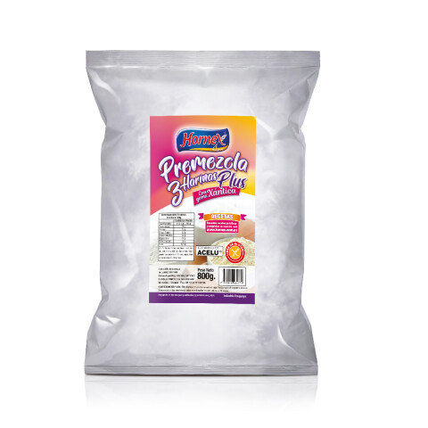 Premezcla De 3 Harinas Plus Hornex 800g 3 Harinas Plus 800g Hornex