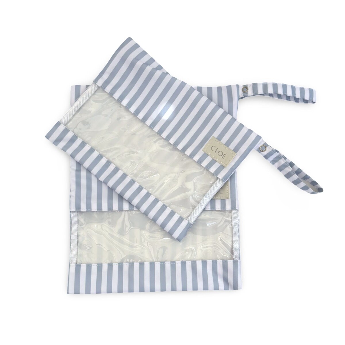Bolsita Set Impermeable - Rayas Celeste 