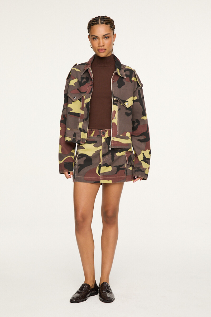 CHAQUETA DENIM CAMUFLADA Camuflado