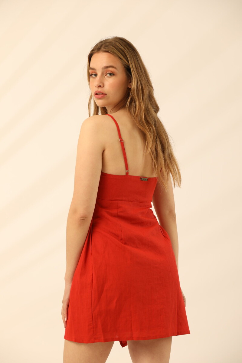 Vestido Caiman Tomate