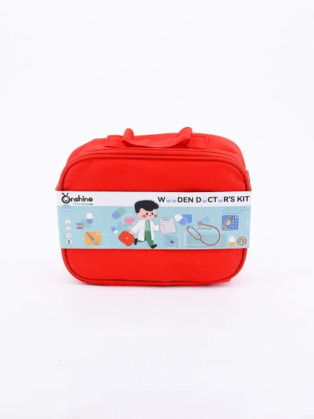 JUEGO DOCTOR MADERA ROJO
