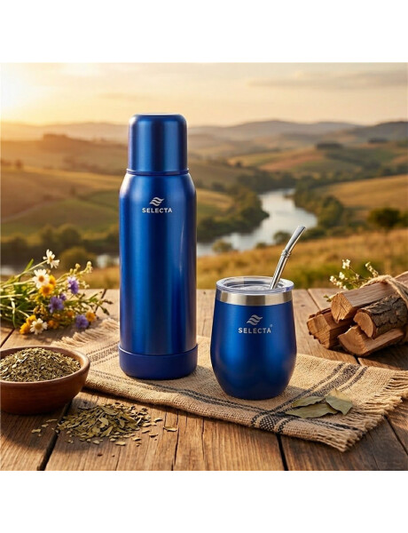 TERMO 750ML DOBLE PARED AZUL NOVA TERMO 750ML DOBLE PARED AZUL NOVA