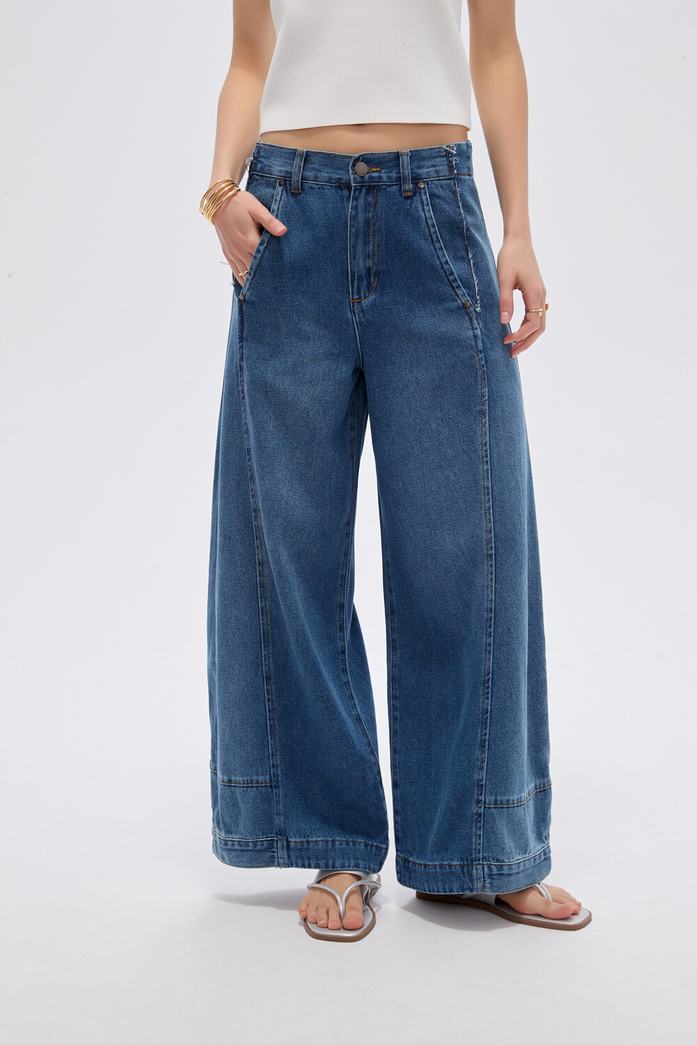 Pantalon Reka Azul Medio