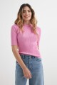 Sweater cuello bote ROSA