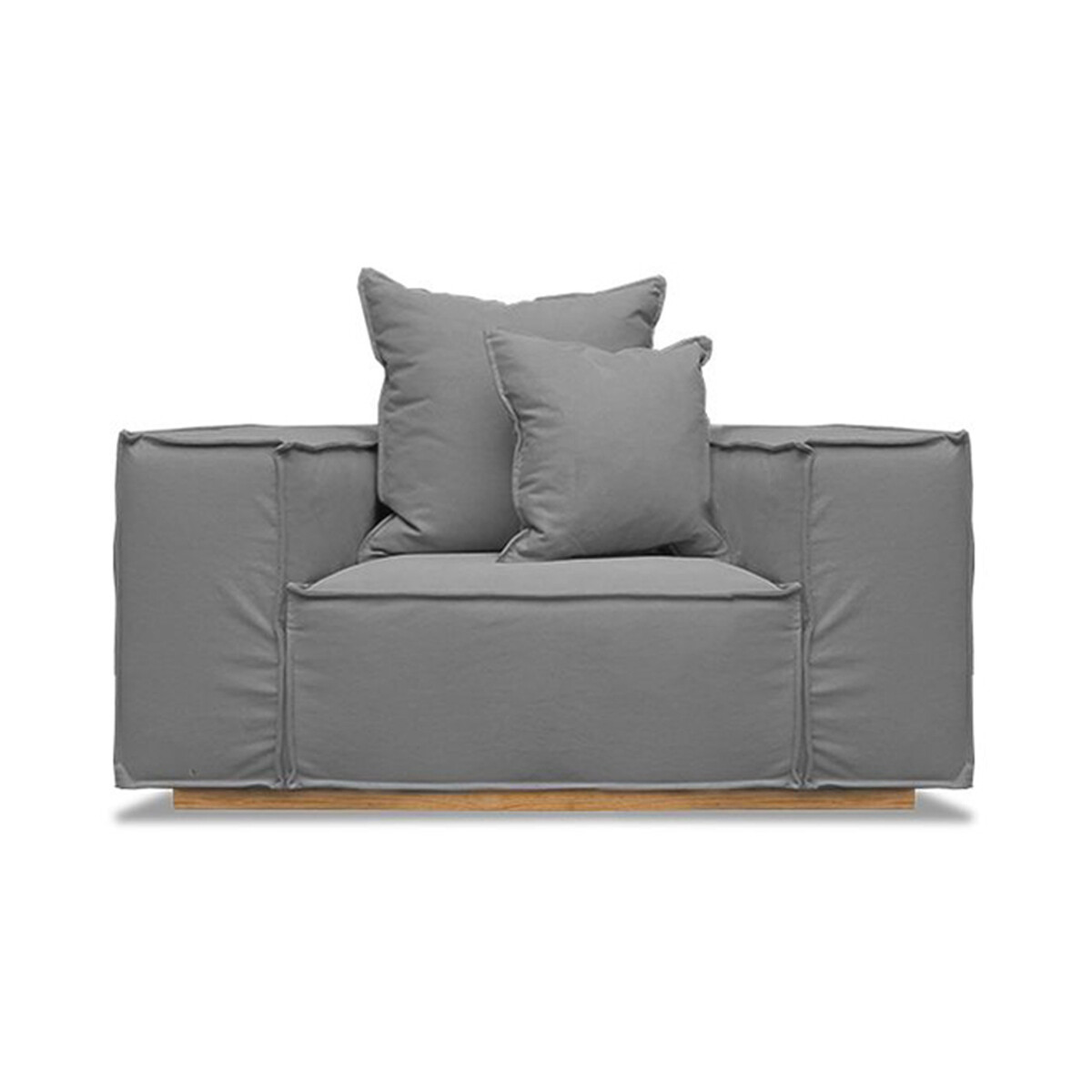 Sillón Luciana 1 cuerpo - Gris 