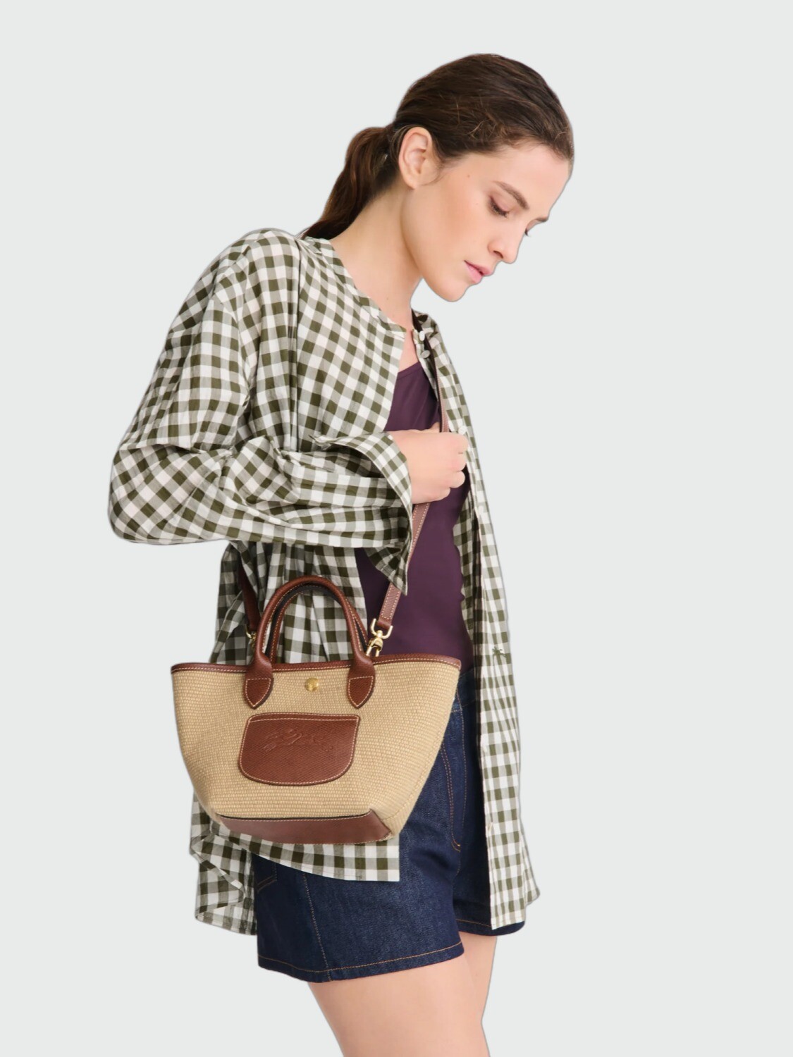 LONGCHAMP - LE PLIAGE COLLECTION, CARTERA CANASTA S Blanco