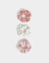 Skunzies Set por 3 Set De Scrunchies - Rosa Claro