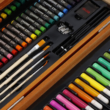 Set Arte Madera 174p Dibujo Valija Escolar Marcador - El Rey Esc002001