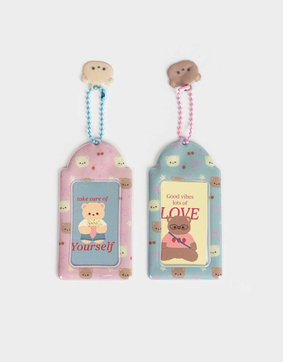 Llavero Y Charm Para Compartir Ositos - Combinacion Multicolor 