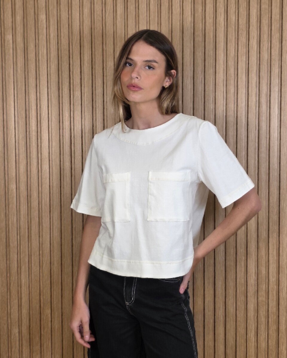 Remera Fresa - Crudo 