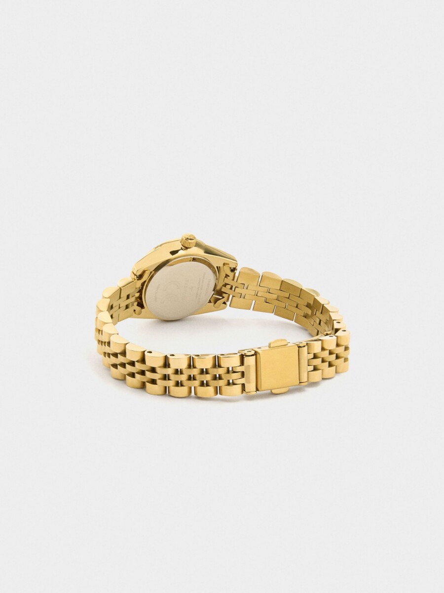 Set De Reloj Con Pulseras dorado