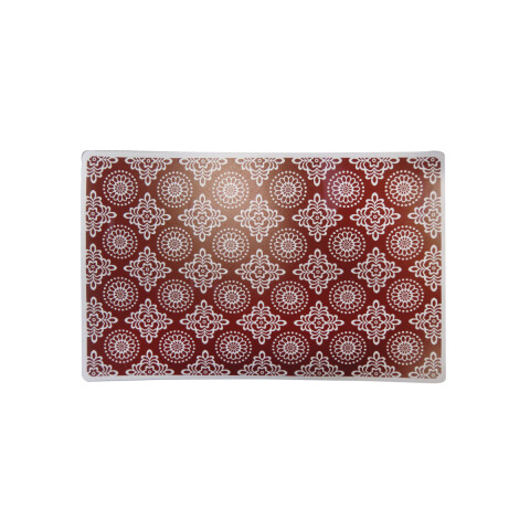 Individual Rectangular Geométrico Bordo 47 x 27 cm U