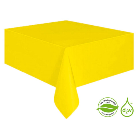 Mantel Biodegradable Rectangular Amarillo