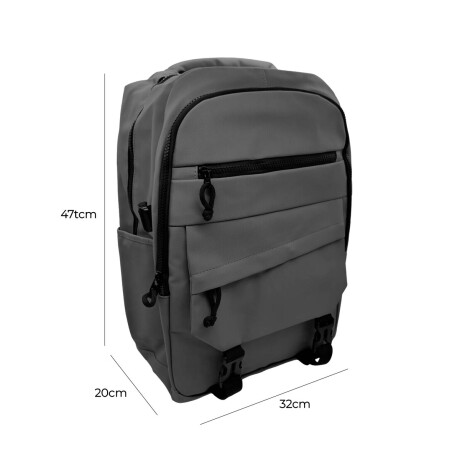 Mochila Urbana Expert Multiuso Laptop Impermeable Gris Oscuro