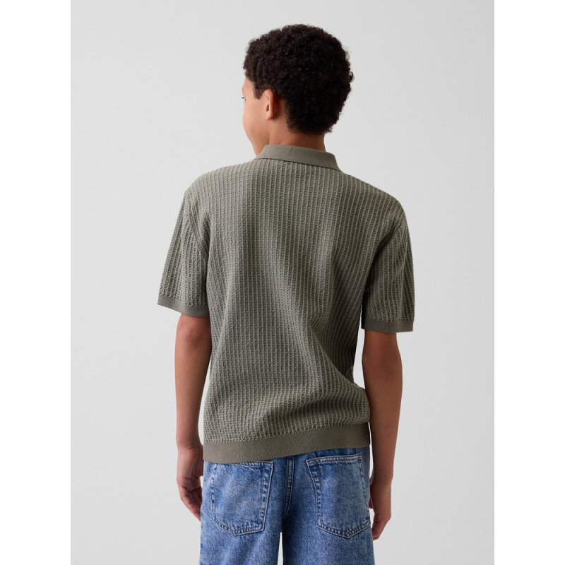 SS GRID POLO SWTR MESCULEN GREEN