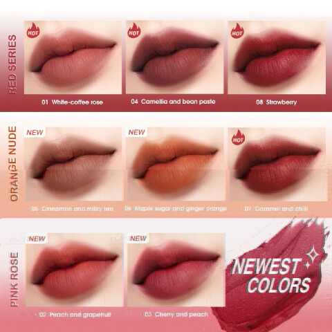 O.TWO.O Lapiz labial matte Velvet 8 colores O.two.o Lapiz Labial Matte Velvet 8 Colores
