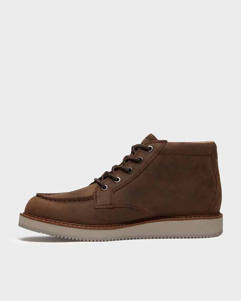 Botas Redwood Edge Mid Chukka Hombre Dark Brown Full Grain