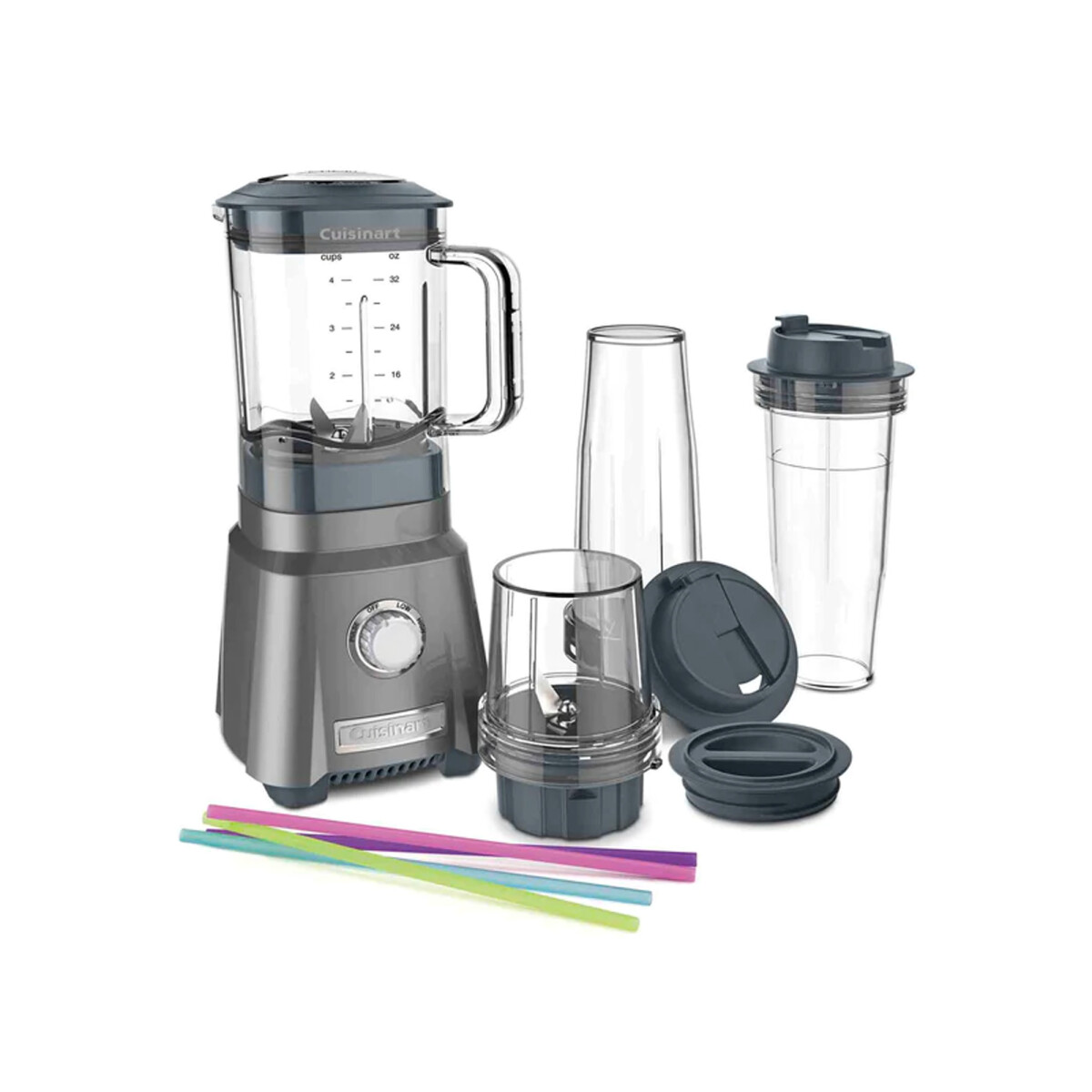 Licuadora/Juguera Cuisinart Compacta Hurricane 945 ml - Negra/Plateada 