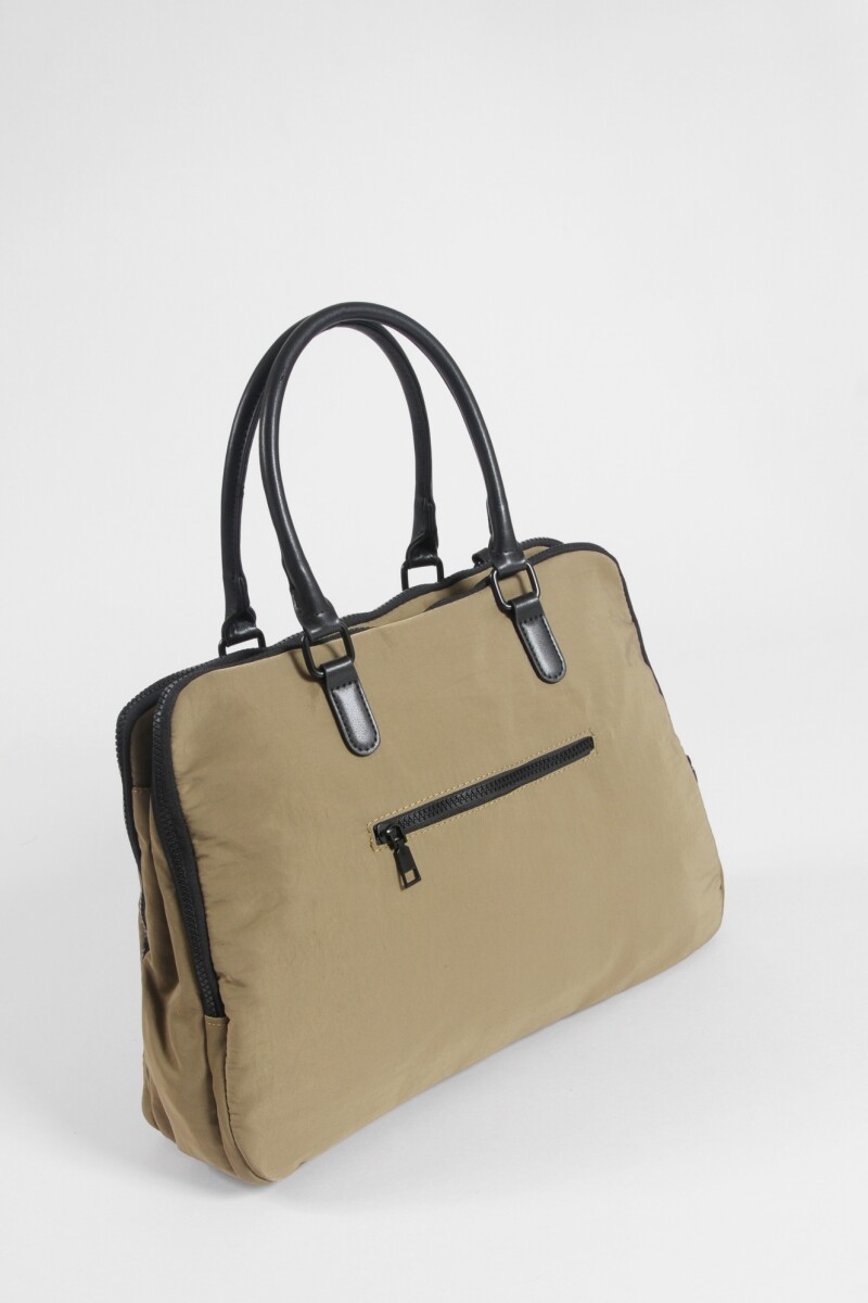 Briefcase con llavero verde