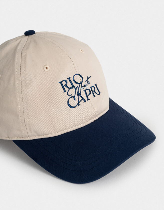 Caps Gorra Canvas Bordada - Combinacion Bicolor