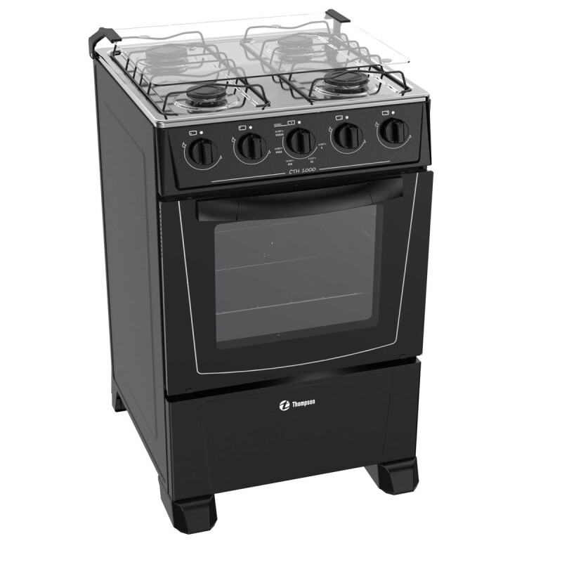 COCINA A GAS NEGRA THOMPSON CTH 1000 F COCINA A GAS NEGRA THOMPSON CTH 1000 F